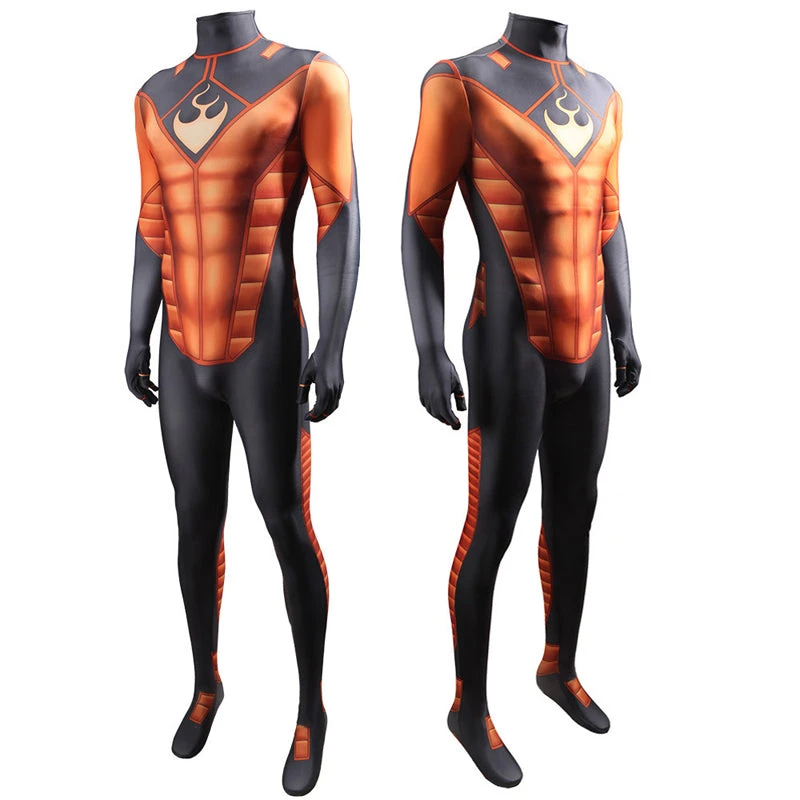 Human Torch Jumpsuit Cosplay Costumes 4 Human Torch Jumpsuit Cosplay Costumes - Image 2