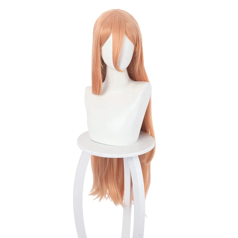 Anime Chainsaw Man Power Orange Long Cosplay Wigs 4 Anime Chainsaw Man Power Orange Long Cosplay Wigs - Image 2