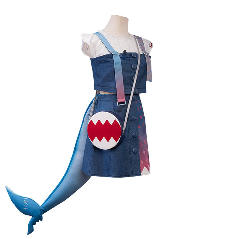 Hololive English Virtual YouTuber Gawr Gura Fullset Cosplay Costumes 4 Hololive English Virtual YouTuber Gawr Gura Fullset Cosplay Costumes - Image 2