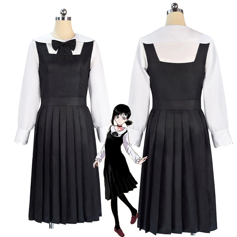 Anime Chainsaw Man Kobeni Higashiyama Black Dress Suit Cosplay Costumes 4 Anime Chainsaw Man Kobeni Higashiyama Black Dress Suit Cosplay Costumes - Image 2