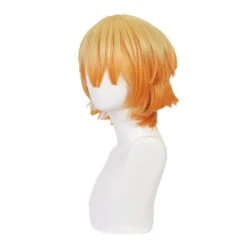 Anime Demon Slayer: Kimetsu No Yaiba Zenitsu Agatsuma Female Cosplay Wig Blonde Long Ponytail Cosplay Wigs -Cosplay 3