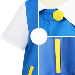 Anime Pokémon Ash Ketchum Short Sleeve Jacket Outfit Cosplay Costume -Cosplay 3979348916 1161983179