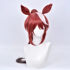 Game Uma Musume Pretty Derby Tokai Teio Brown Long Ponytail Cosplay Wigs With Eears -Cosplay 3 328523cd 2738 4251 90b7 4350ebdc49f5