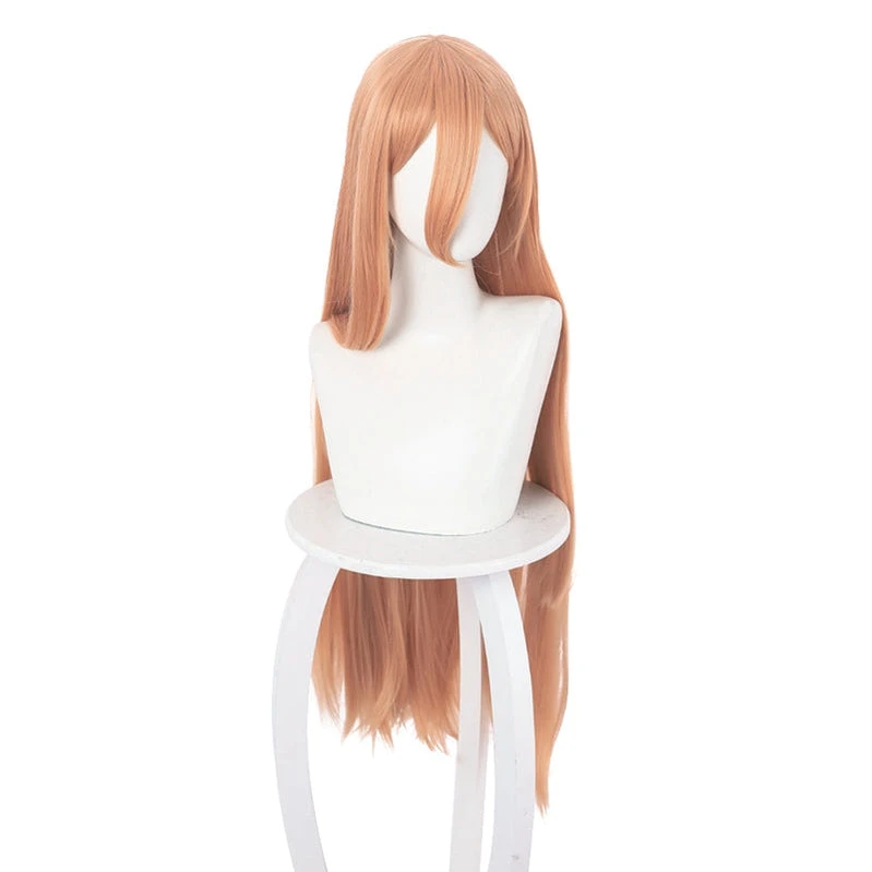 Anime Chainsaw Man Power Orange Long Cosplay Wigs 5 Anime Chainsaw Man Power Orange Long Cosplay Wigs - Image 3