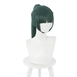 Anime Jujutsu Kaisen Maki Zenin Long Dark Green Cosplay Wigs -Cosplay 3 4c465826 0882 4236 81ba 3937b4af567a