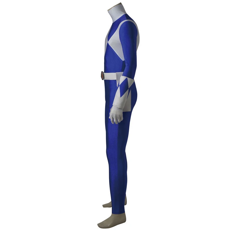 Mighty Morphin Power Rangers Billy Cranston Blue Ranger Cosplay Costumes 5 Mighty Morphin Power Rangers Billy Cranston Blue Ranger Cosplay Costumes - Image 3