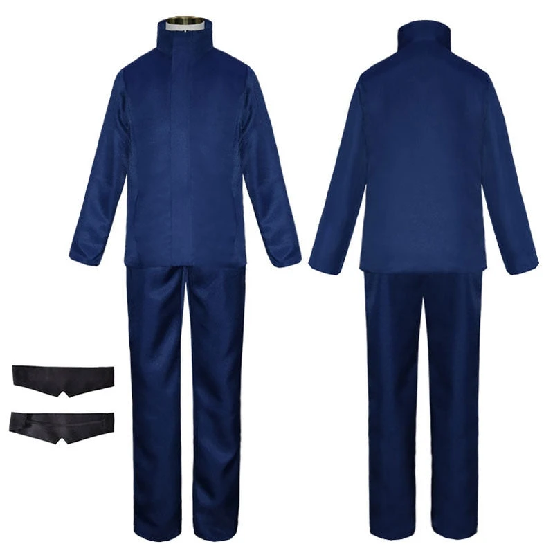 Anime Jujutsu Kaisen Satoru Gojo Child Outfits Cosplay Costume With Blindfold 4 Anime Jujutsu Kaisen Satoru Gojo Child Outfits Cosplay Costume With Blindfold - Image 2