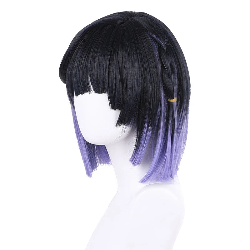 Game Genshin Impact Yelan Black Gradient Purple Cosplay Wigs 5 Game Genshin Impact Yelan Black Gradient Purple Cosplay Wigs - Image 3