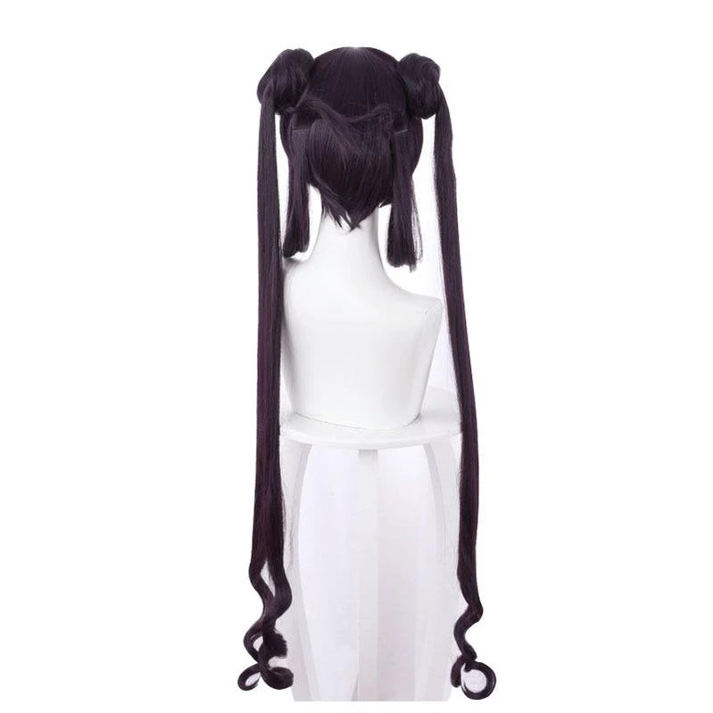 FGO Fate/Grand Order The Imperial Concubine Yang Yang Gui Fei Dark Purple Ponytail Cosplay Wig 6 FGO Fate/Grand Order The Imperial Concubine Yang Yang Gui Fei Dark Purple Ponytail Cosplay Wig - Image 4