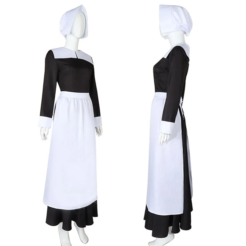 The Addams Family Wednesday Addams Maid Cosplay Costumes 5 The Addams Family Wednesday Addams Maid Cosplay Costumes - Image 3