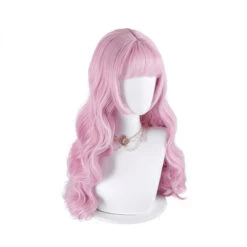 Women Fashion Long Pink Wavy Sweet Bangs Lolita Wigs -Cosplay 3 e6708bfd 991e 486d 81eb 1786cf47a349