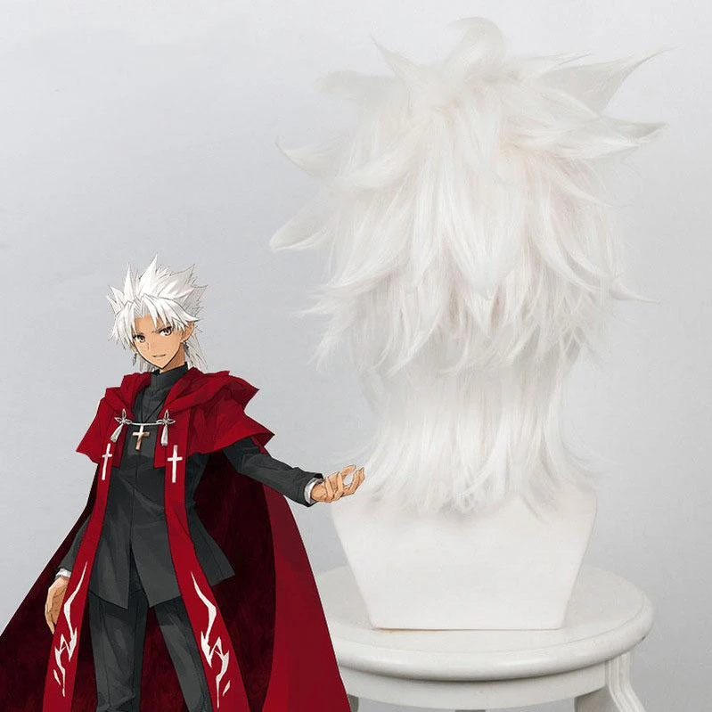 FGO Fate Grand Order Amakusa Shirou Tokisada Shirou Kotomine White Cosplay Wig 5 FGO Fate Grand Order Amakusa Shirou Tokisada Shirou Kotomine White Cosplay Wig - Image 3
