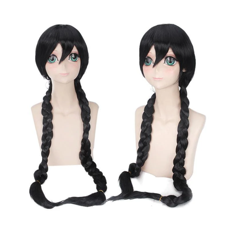 Anime Danganronpa: Trigger Happy Havoc Toko Fukawa Black Long Cosplay Wigs 7 Anime Danganronpa: Trigger Happy Havoc Toko Fukawa Black Long Cosplay Wigs - Image 5