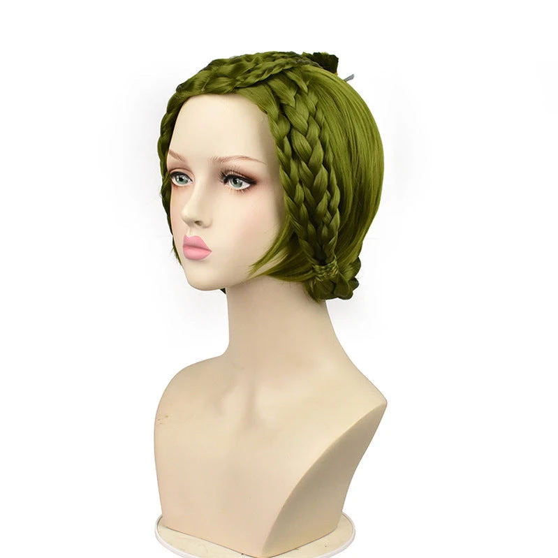 Game Identity V Doctors-Past Emily Dale Green Cosplay Wigs 6 Game Identity V Doctors-Past Emily Dale Green Cosplay Wigs - Image 4