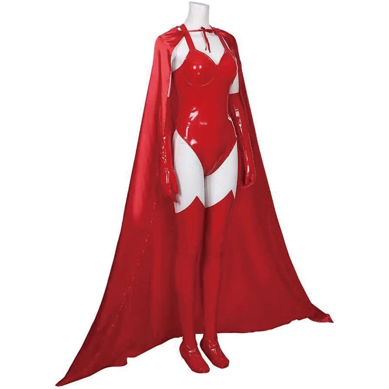 Wanda Vision Wanda Maximoff Scarlet Witch Cosplay Costume With Cloak 7 Wanda Vision Wanda Maximoff Scarlet Witch Cosplay Costume With Cloak - Image 5