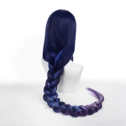 Game Genshin Impact Raiden Shogun Twist Braid Blue Gradient Purple Cosplay Wigs -Cosplay 4 59817043 771b 474b a72c 7cb268ae931a