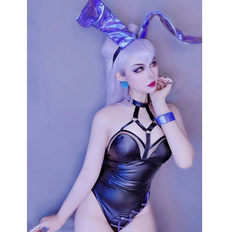 LOL KDA ALL OUT Evelynn Bunnysuit Cosplay Costumes 8 LOL KDA ALL OUT Evelynn Bunnysuit Cosplay Costumes - Image 6