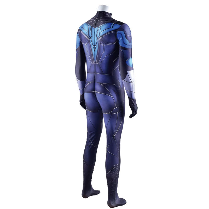 DC Teen Titans Go Nightwing Jumpsuit Cosplay Costumes 6 DC Teen Titans Go Nightwing Jumpsuit Cosplay Costumes - Image 4