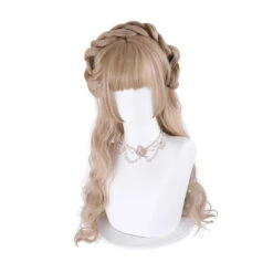 Women Fashion Long Golden Wavy Sweet Bangs Lolita Wig -Cosplay 4 b314afd3 61d6 46cb bb63 60690cf2bd21