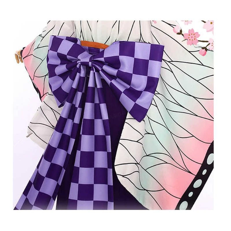 Anime Demon Slayer Kimetsu No Yaiba Kochou Shinobu Kimono Maid Outfit Cosplay Costumes 6 Anime Demon Slayer Kimetsu No Yaiba Kochou Shinobu Kimono Maid Outfit Cosplay Costumes - Image 4