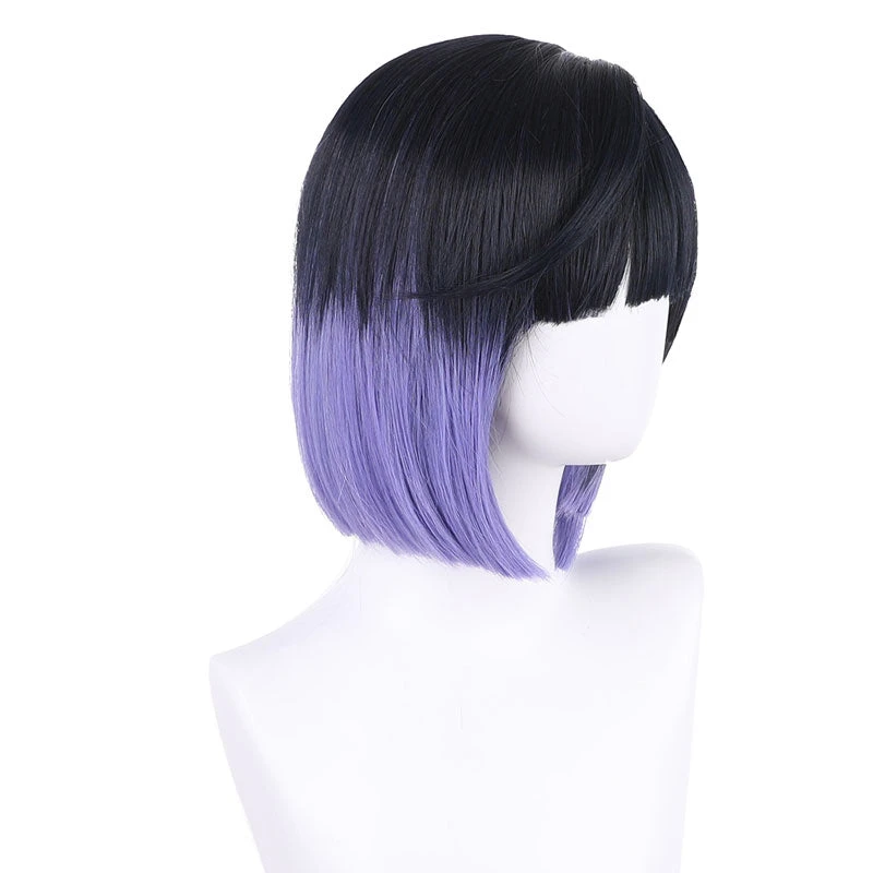 Game Genshin Impact Yelan Black Gradient Purple Cosplay Wigs 7 Game Genshin Impact Yelan Black Gradient Purple Cosplay Wigs - Image 5