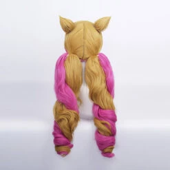 Game LOL Cafe Cutie Gwen Red & Blonde Twist Braid Cosplay Wigs With Ears -Cosplay 5 2ea27588 b073 4fec ba45 2df194a727f2