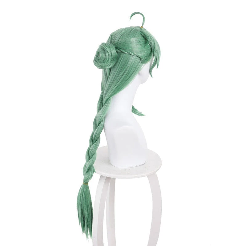 Game Genshin Impact Baizhu Long Green Cosplay Wigs 6 Game Genshin Impact Baizhu Long Green Cosplay Wigs - Image 4