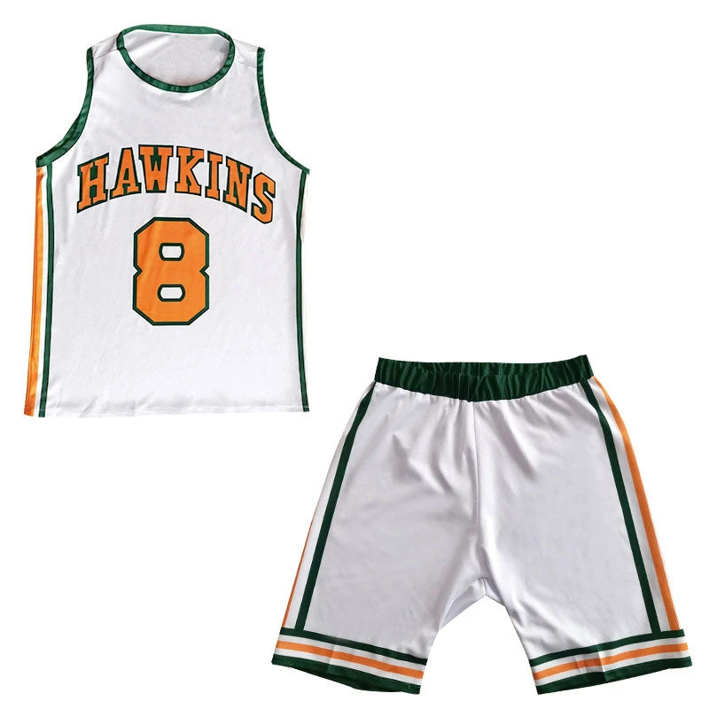 Stranger Things 4 Hawkins High School Lucas Sinclair Basketball Jersey Cosplay Costumes 7 Stranger Things 4 Hawkins High School Lucas Sinclair Basketball Jersey Cosplay Costumes - Image 5