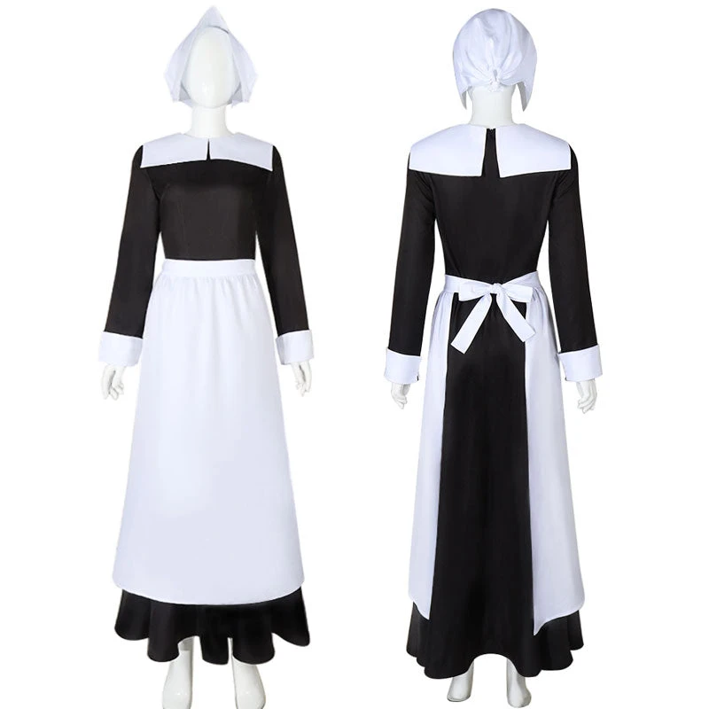The Addams Family Wednesday Addams Maid Cosplay Costumes 6 The Addams Family Wednesday Addams Maid Cosplay Costumes - Image 4