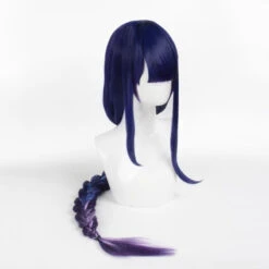 Game Genshin Impact Raiden Shogun Twist Braid Blue Gradient Purple Cosplay Wigs -Cosplay 5 6b7e11f2 bb6f 460d 85af 0c451a4221e1
