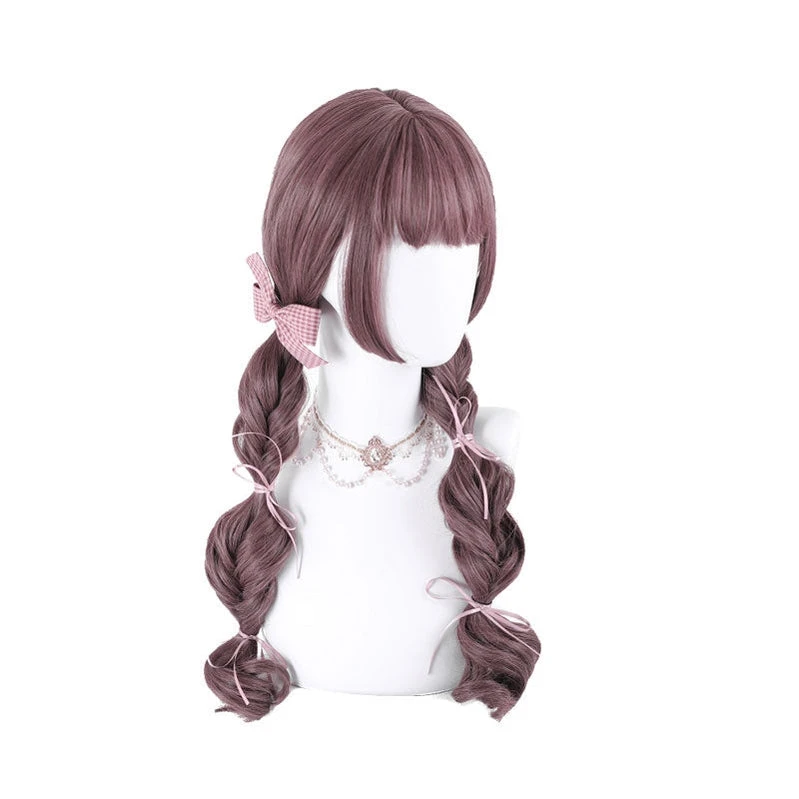 Women Fashion Long Red Wavy Sweet Bangs Lolita Wigs 5 Women Fashion Long Red Wavy Sweet Bangs Lolita Wigs - Image 3