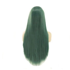60cm Women Lace Front Wigs Long Straight Dark Green Cosplay Wigs -Cosplay 5 d3d76d2a ff2f 4596 8ad7 ecafbfb71abd