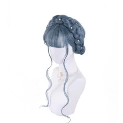 Ladies Fashion Long Blue Wavy Sweet Lolita Wig -Cosplay 5 e82953ac 87f8 4d4a b22b c07fb855efb6