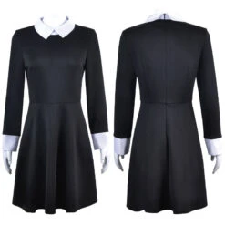 The Addams Family Wednesday Addams Short Sleeve Dress Cosplay Costumes -Cosplay 6 09f277c6 c95c 42ba 98fe 6653a0fcb86f