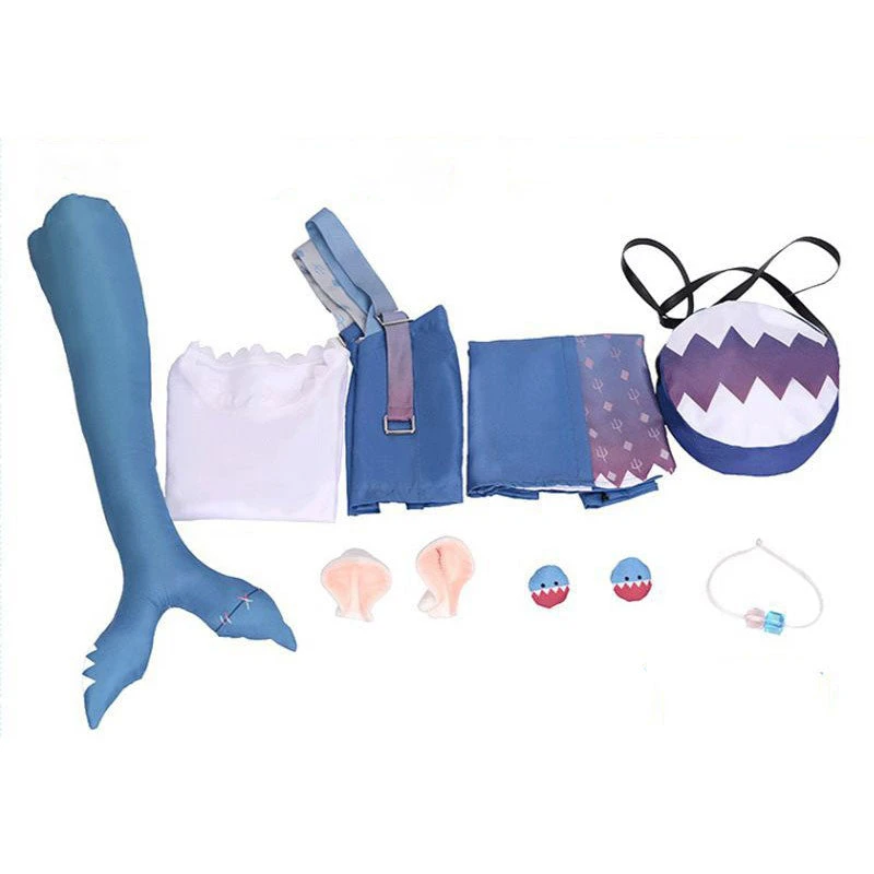 Hololive English Virtual YouTuber Gawr Gura Fullset Cosplay Costumes 8 Hololive English Virtual YouTuber Gawr Gura Fullset Cosplay Costumes - Image 6