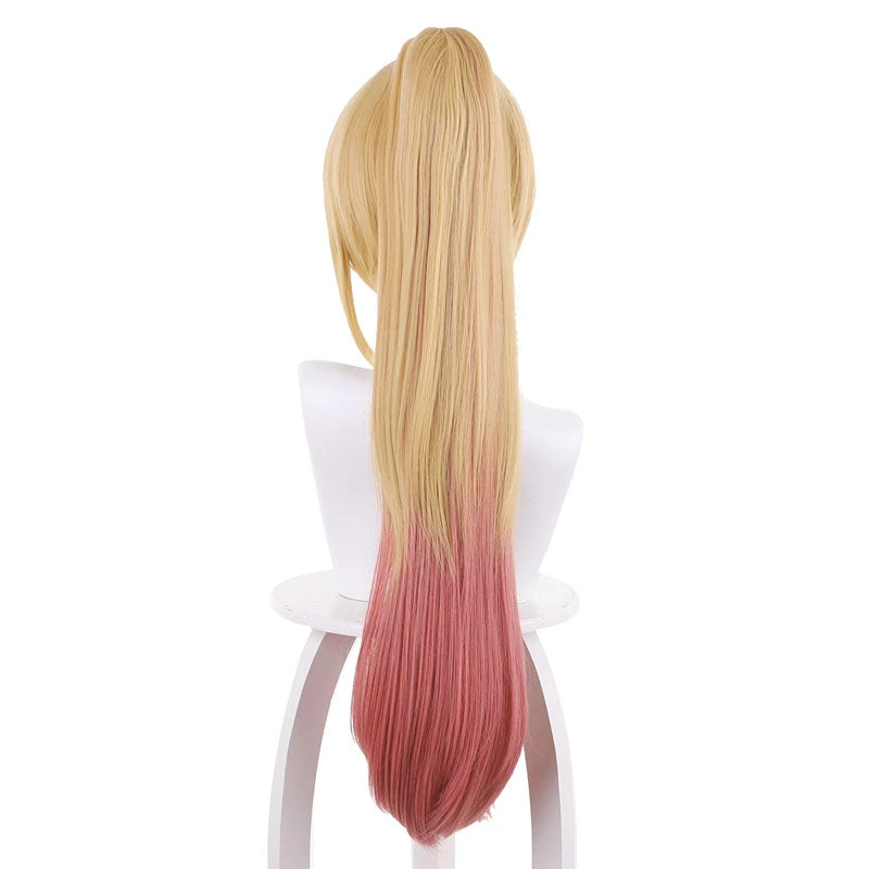 Anime My Dress-Up Darling Kitagawa Marin Yellow Gradient Pink Ponytail Cosplay Wigs 8 Anime My Dress-Up Darling Kitagawa Marin Yellow Gradient Pink Ponytail Cosplay Wigs - Image 6