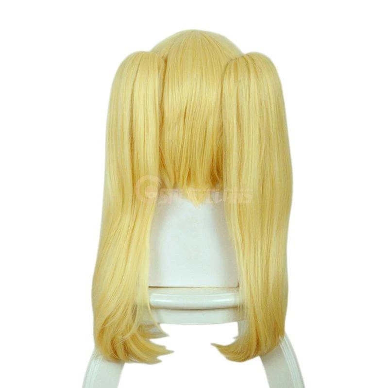 Anime Kakegurui Meari Saotome Mary Saotome Blonde Double Ponytail Synthetic Cosplay Wig 6 Anime Kakegurui Meari Saotome Mary Saotome Blonde Double Ponytail Synthetic Cosplay Wig - Image 4