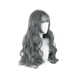 Women Fashion Long Gray Wavy Sweet Bangs Lolita Wig 11 Women Fashion Long Gray Wavy Sweet Bangs Lolita Wig -Cosplay 6 c9758025 914a 4767 a0f8 97b6a2803e88
