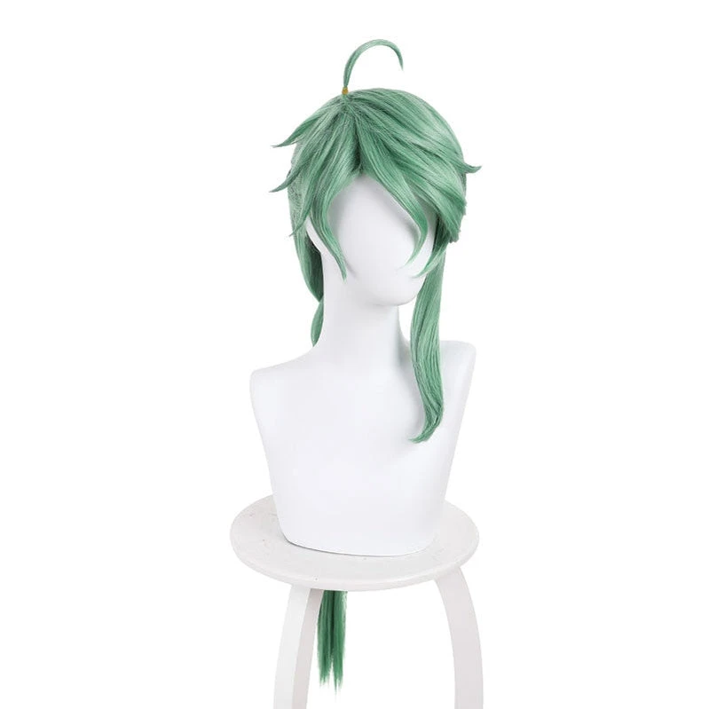 Game Genshin Impact Baizhu Long Green Cosplay Wigs 4 Game Genshin Impact Baizhu Long Green Cosplay Wigs - Image 2