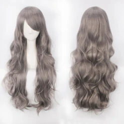 Women Wavy Sweet 80cm Long White And Gray Lolita Fashion Wigs With Bangs -Cosplay 6 d3820cc6 e826 4d39 bf1c def53afdc667