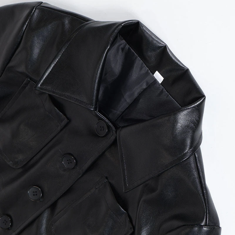 The Addams Family Wednesday Addams Leather Jacket Cosplay Costumes 8 The Addams Family Wednesday Addams Leather Jacket Cosplay Costumes - Image 6