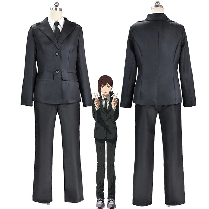 Anime Chainsaw Man Kobeni Higashiyama Black Dress Suit Cosplay Costumes 9 Anime Chainsaw Man Kobeni Higashiyama Black Dress Suit Cosplay Costumes - Image 7