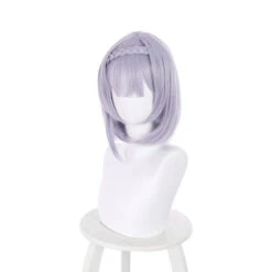 Game Genshin Impact Noelle Light Purple Short Cosplay Wigs -Cosplay 7 edbad924 64ec 40f2 97a1 59b7bece759f