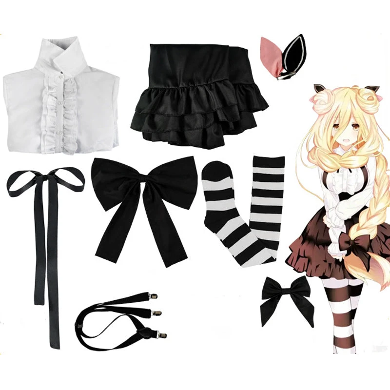 Anime Date A Live 4 Hoshimiya Mukuro Maid Cosplay Costumes 6 Anime Date A Live 4 Hoshimiya Mukuro Maid Cosplay Costumes - Image 4