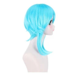 Anime SAO GGO Gun Gale Online Asada Shino Short Blue Cosplay Wigs -Cosplay AsadaShino4
