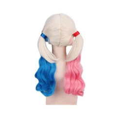 Movie Suicide Squad Harley Quinn Long Pink And Blue Cosplay Wigs -Cosplay HarleyQuinn1