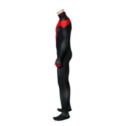 Movie Spider-Man: Into The Spider-Verse Miles Morales Spiderman Elastic Force Jumpsuit Cosplay Costume With Free Headgear -Cosplay IMG 0166
