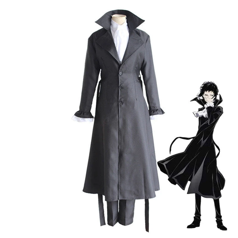Anime Bungo Stray Dogs Ryunosuke Akutagawa Halloween Cosplay Costume 3 Anime Bungo Stray Dogs Ryunosuke Akutagawa Halloween Cosplay Costume