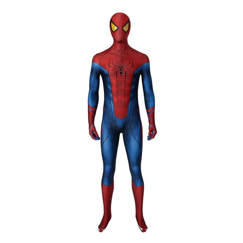 Movie Spider-Man: The Amazing Spider-Man Peter Parker Spiderman Elastic Force Cosplay Costume Jumpsuit With Headgear 3 Movie Spider-Man: The Amazing Spider-Man Peter Parker Spiderman Elastic Force Cosplay Costume Jumpsuit With Headgear