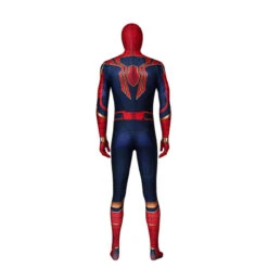 Movie Spider-Man: Far From Home Peter Parker Spiderman Jumpsuit Elastic Force Cosplay Costume With Headgear -Cosplay IMG 9274